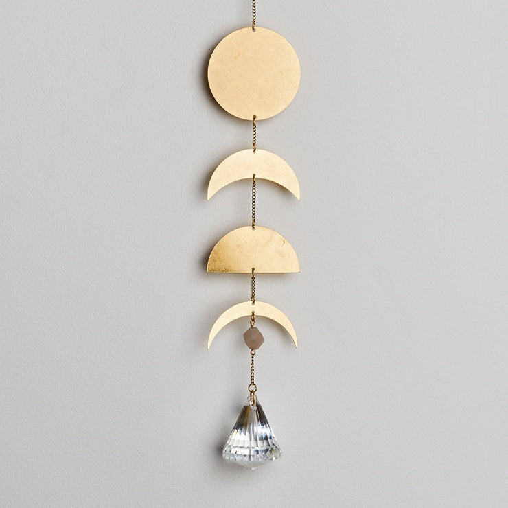 Suncatcher - Moon Phases with Moonstone
