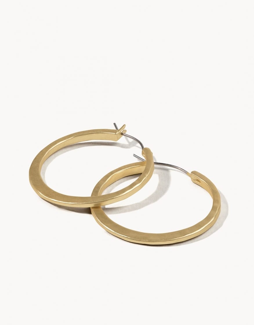 Spartina 449 Textured Hoop Earrings Spartina 449 Textured Hoop Earrings | Classic Matte Gold Hoop Earrings