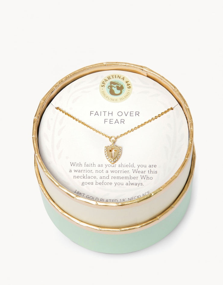 Spartina 449 Sea La Vie Faith Over Fear Necklace