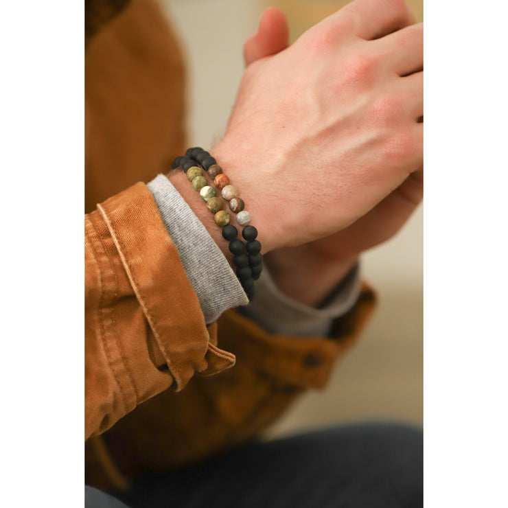 Soulku Men's Rhyolite Bracelet for Fatherhood