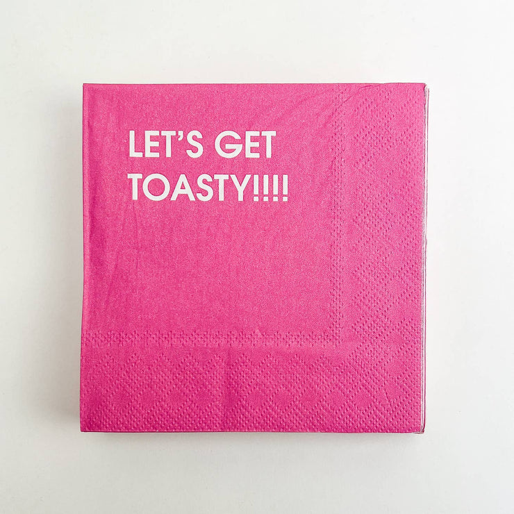 Let's Get Toasty Cocktail Napkins