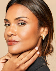 Spartina 449 Midi Pearl Hoop Earrings