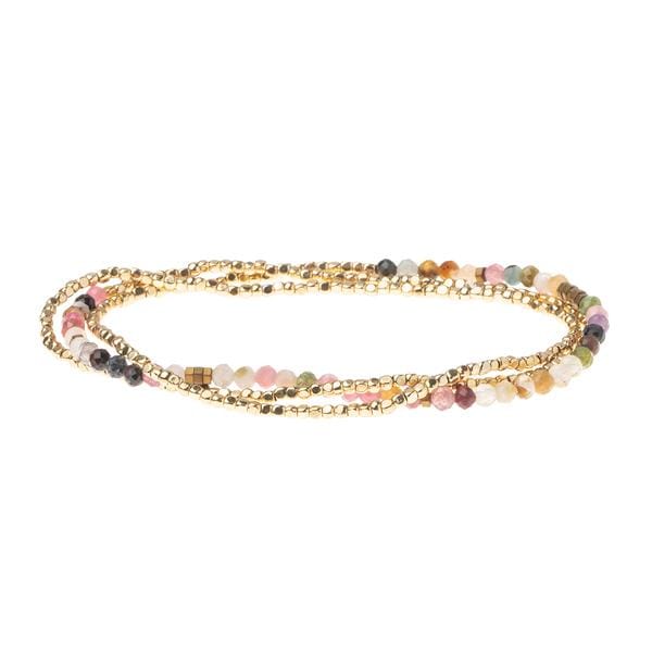 Scout Curated Wears Delicate Stone Wrap- Tourmaline/Gold Scout Curated Wears Delicate Stone Wrap- Tourmaline/Gold Bracelet