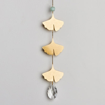 Suncatcher - Botanical Leaf & Amazonite