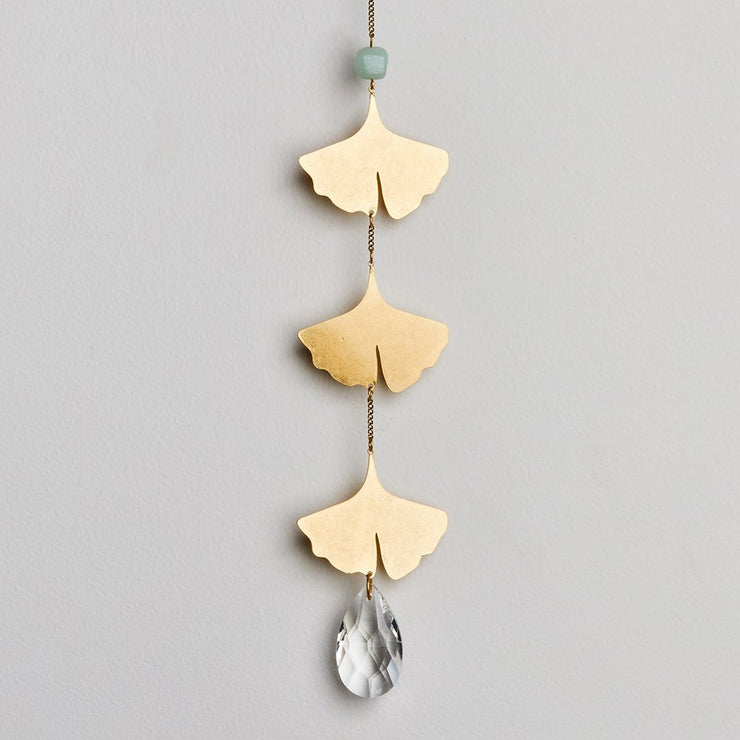 Suncatcher - Botanical Leaf & Amazonite