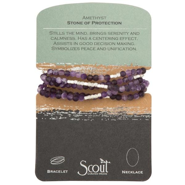 Scout Curated Wears Stone Wrap- Amethyst Scout Curated Wears Stone Wrap- Amethyst Bracelet