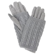 Cable Knit Smart Touch Layered Gloves