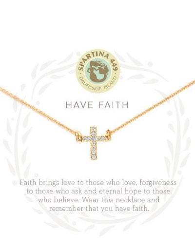 Spartina 449 Have Faith Cross Necklace
