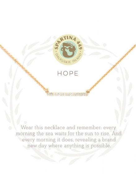 Spartina 449 Hope Horizon Bar Necklace