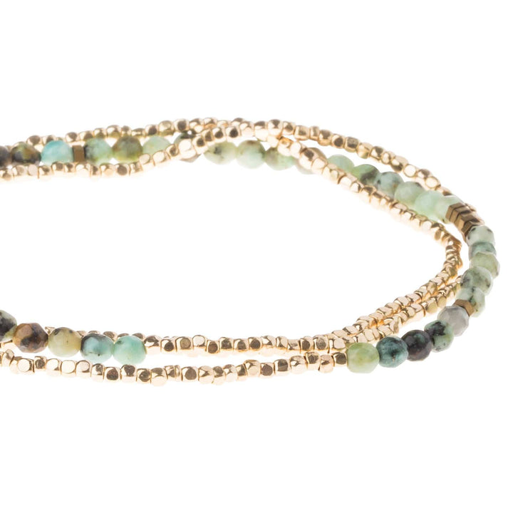 Scout Curated Wears Delicate Stone Wrap- African Turquoise