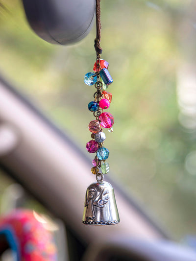 Natural Life Blessing Bell Car Charm Angel