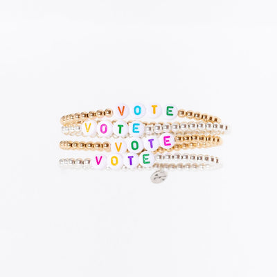 Vote Bracelet in Rainbow