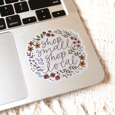 Clear Shop Small Sticker