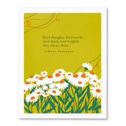"Kind Thoughts, Kind Words" Thank You Card