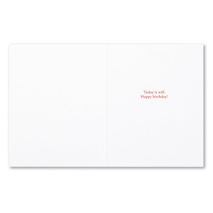 "Ever Since Happiness Heard Your Name" Birthday Card