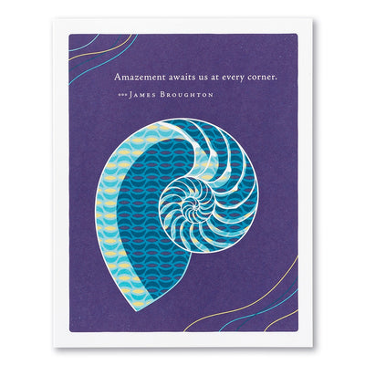 "Amazement Awaits Us At Every Corner" Birthday Card