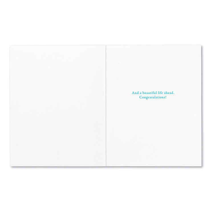 "Two Souls, One Heart" Wedding Card