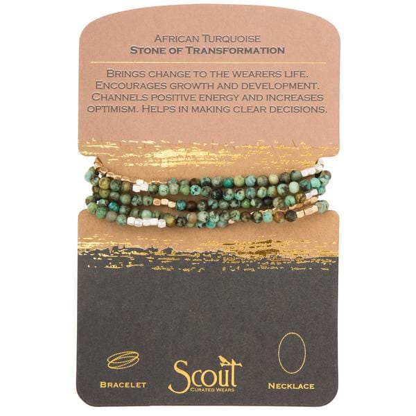 Scout Curated Wears Stone Wrap- African Turquoise Scout Curated Wears Stone Wrap- African Turquoise Bracelet