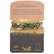 Scout Curated Wears Stone Wrap- African Turquoise