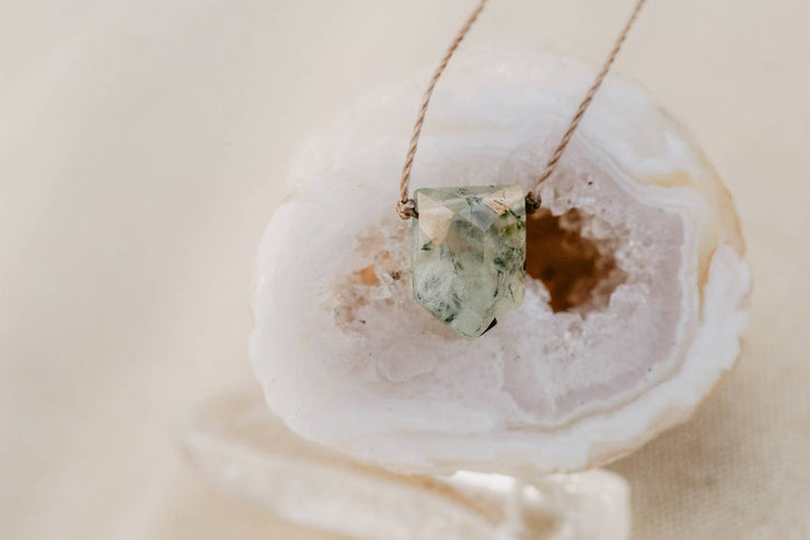 Soulku Not Afraid Prehnite Empower Necklace