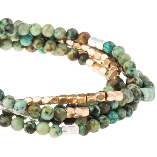 Scout Curated Wears Stone Wrap- African Turquoise Scout Curated Wears Stone Wrap- African Turquoise Bracelet
