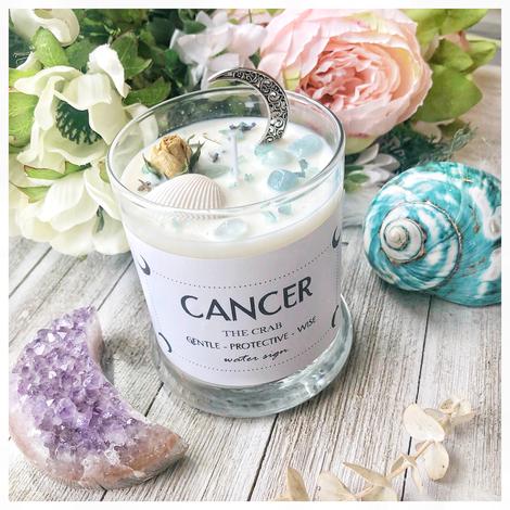 Zodiac Crystal Embellished Candle