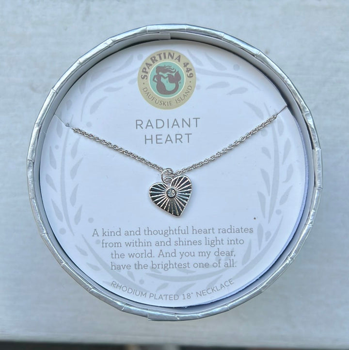 Spartina 449 Radiant Heart Necklace Spartina 449 Radiant Heart Necklace | Silver Gift Box Necklaces