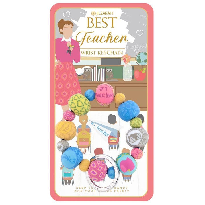 Jilzarah Best Teacher Wrist Keychain