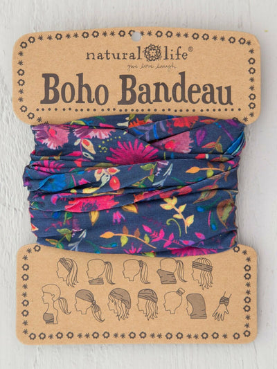 Natural Life Navy Wildflowers Boho Bandeau