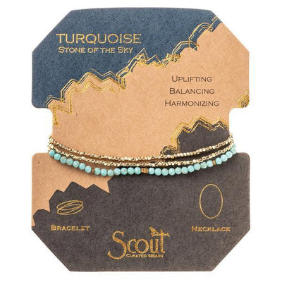 Scout Curated Wears Delicate Stone Wrap - Turq